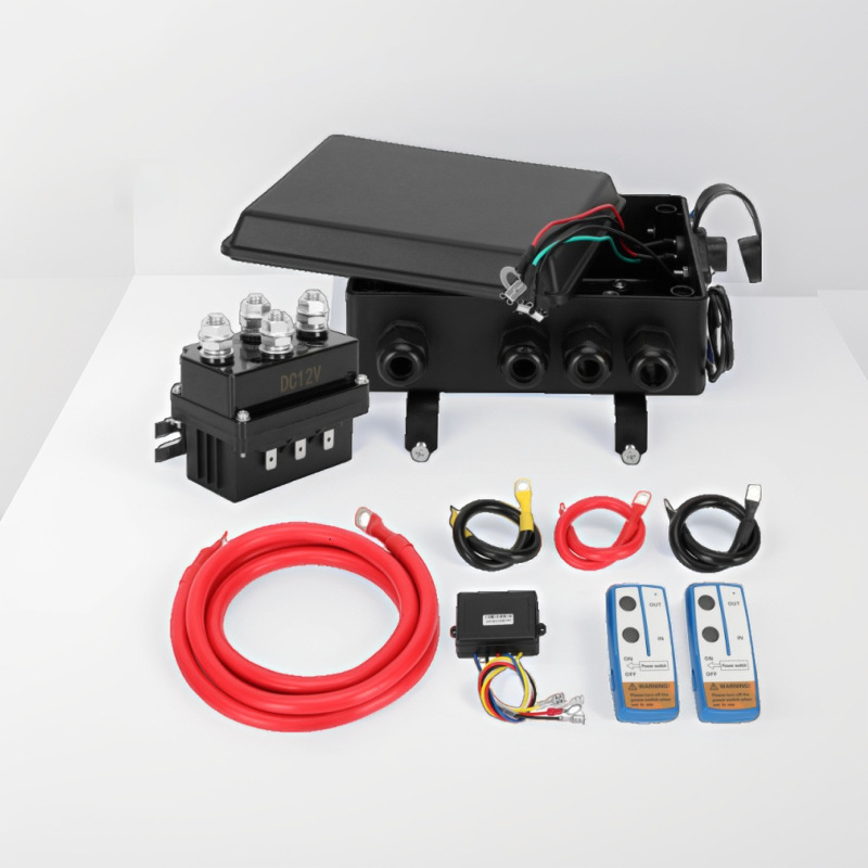 绞盘继电器400A绞盘双遥控组合套装 大功率继电器大扭矩越野