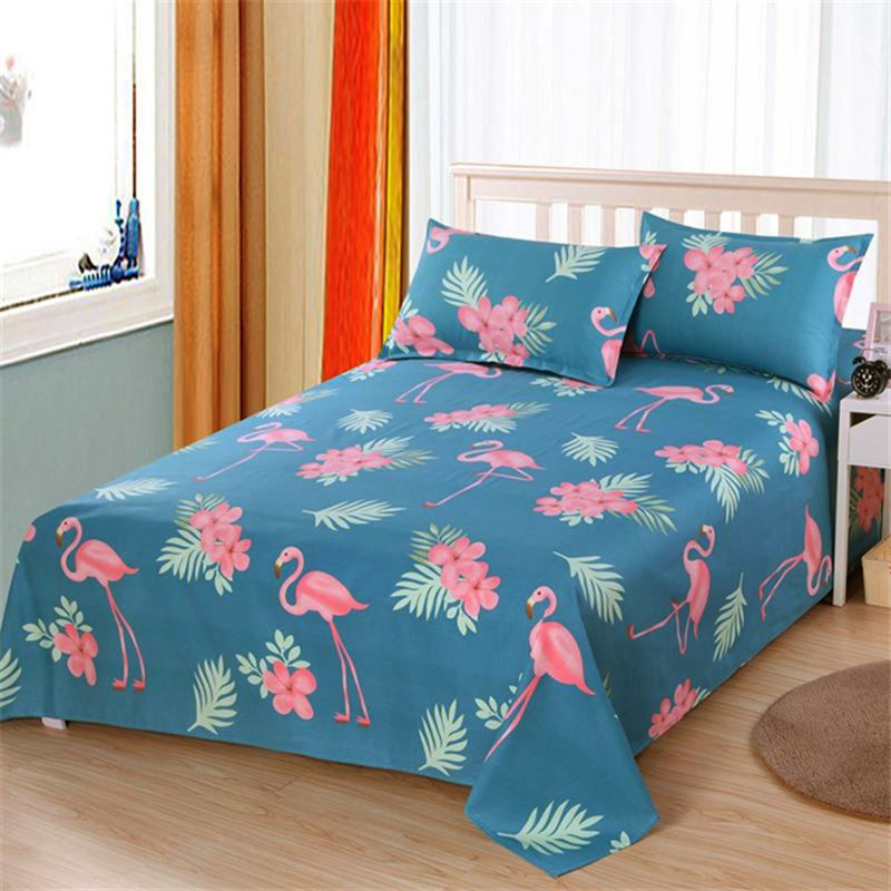 Matte bed sheet summer dorm single piece double travel summer fresh celebrity edition cartoon double bed