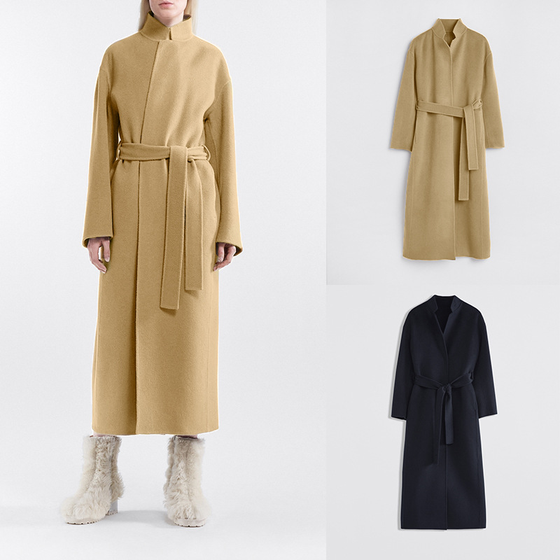 〈Pam様〉TODAYFUL Standcollar Wool Coat Black Wool Coat: Stand Collar Coat - Etsy