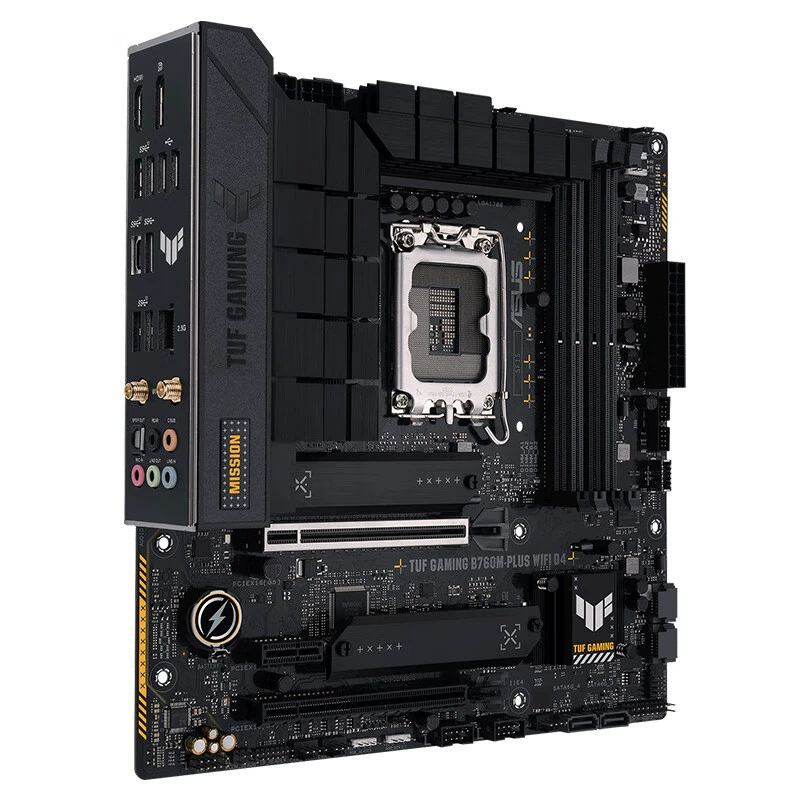 Материнская плата ASUS TUF GAMING B760M-PLUS WIFI D4, совместима с процессорами 12-го/13-го поколений