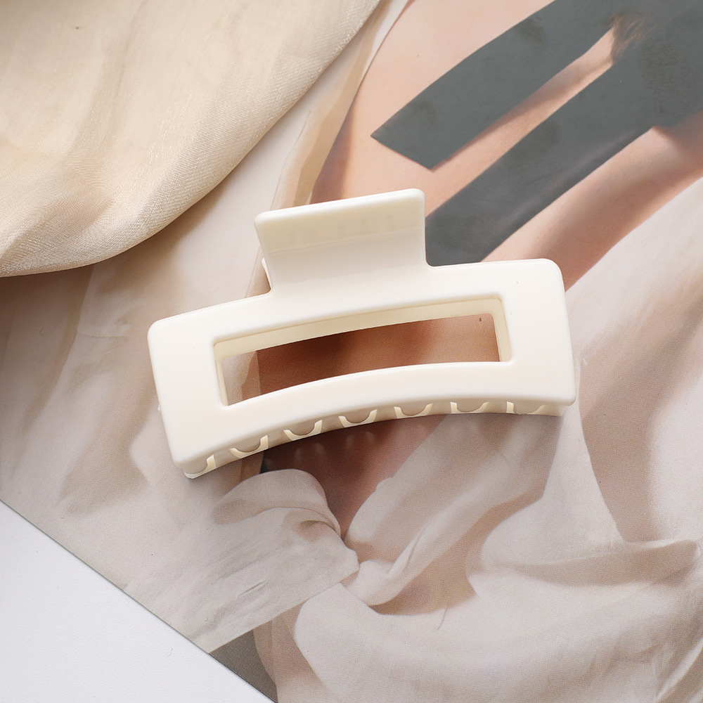 Agarre de pelo helado transfronterizo color de caramelo Cabeza trasera simple clip de pelo grande clip de tiburón de baño updo accesorios para el cabello al por mayor