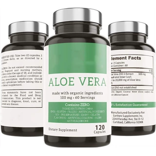 跨境热销芦荟的补充胶囊Aloe vera supplement capsules 天然
