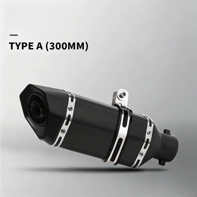 Suitable for R3 Z900 S1000RR MT-07 pcx160 motorcycle stainless steel exhaust pipe modification (Exhaust pipe) - a