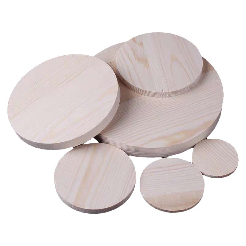 Madera redonda en stock Adornos de arte en madera, madera, madera, modelo hecho a mano, accesorios redondos de madera, consumibles, se pueden determinar en varias formas