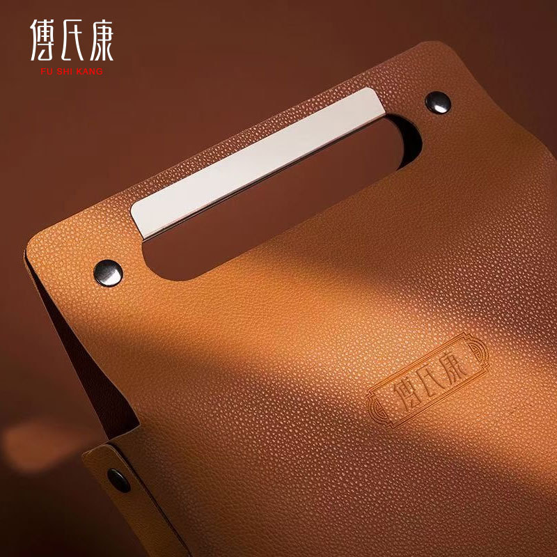 Gift bag gift box tote bag high-grade tea gift bag sea cucumber health care products leather packaging bag can be customized