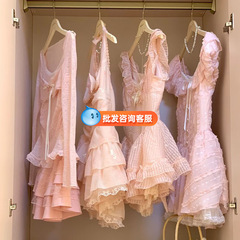 夏の新しい 13 ラインの女性の甘い気質のドレス女性の夏のハイエンド小さなマルチカラー卸売雑貨スタイル