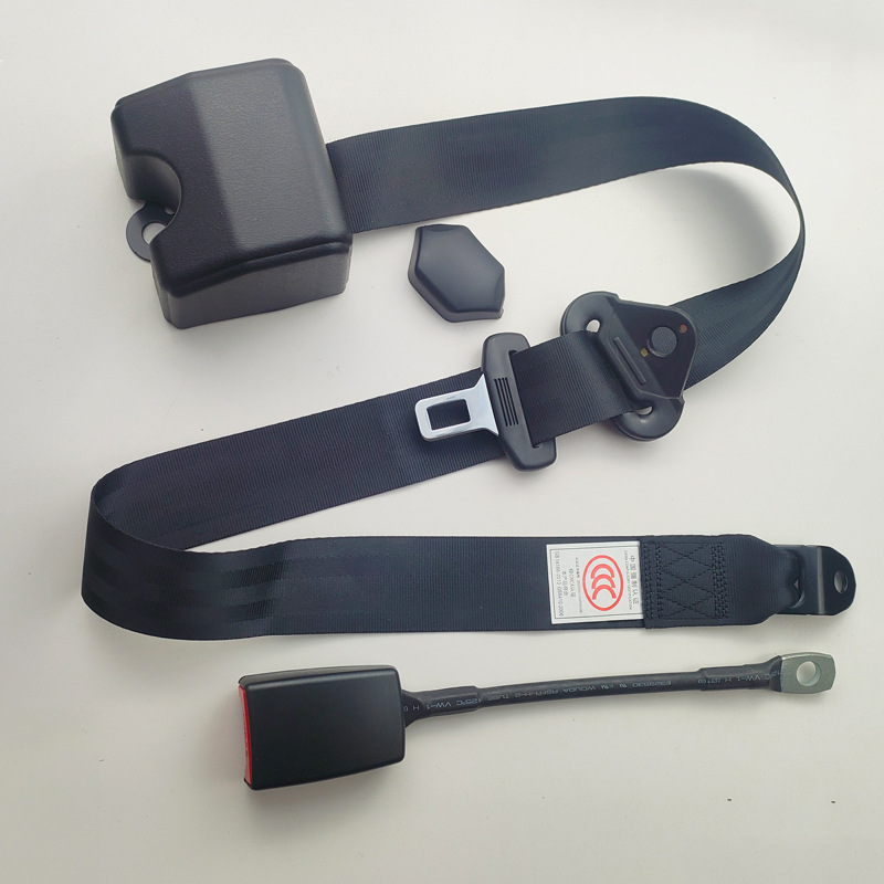 Universal emergency lock three-point safety belt automatic retractable car bus return driving seat safety belt