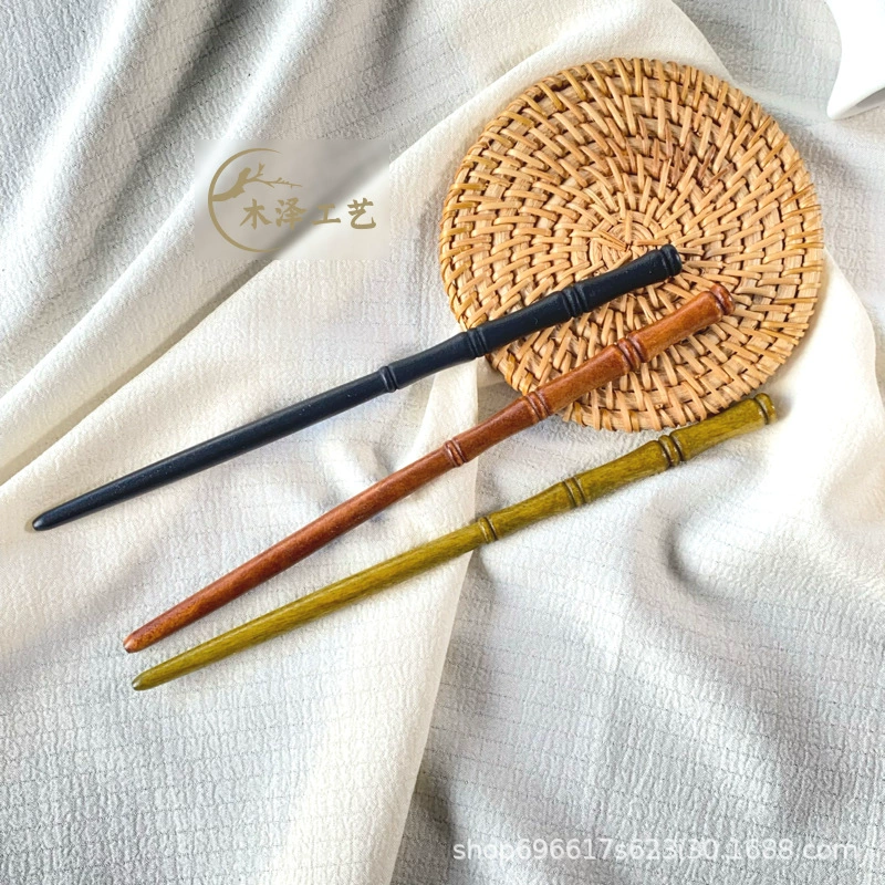 Бамбуковая булочка основная часть бамбуковой булочки деревянная булочка для волос имитация черного сандалового дерева