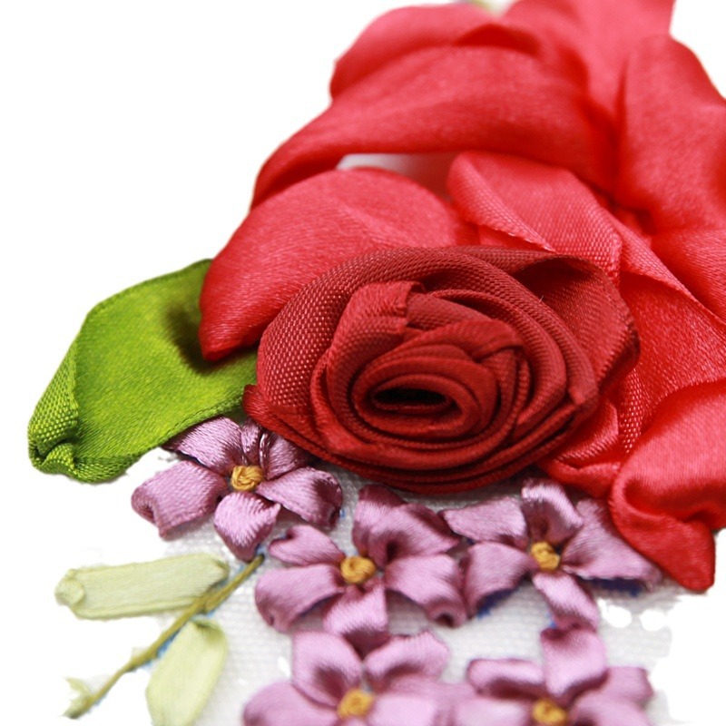 Bordado a mano DIY cinta bordado colgante pintura principiante bordado punto de cruz sala de estar pintura decorativa Lu bordado niños pequeña pintura colgante