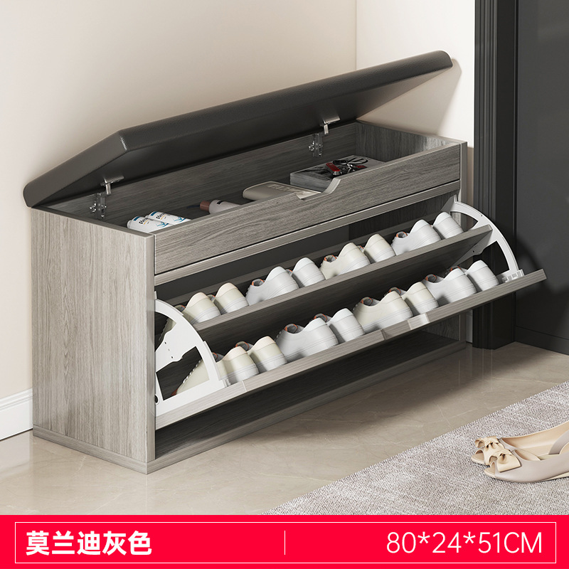 HXD001443 [업그레이드된 티핑 버킷 플립 모델] 모란디 그레이 80*24*51CM