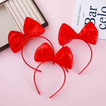 跨境新品白雪公主发箍可爱儿童蝴蝶结头箍万圣节礼服配饰道具饰品