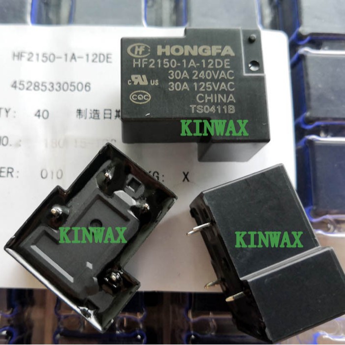 HF2150-1C-12DETF 一组转换5脚30A240VAC继电器