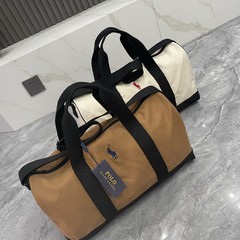 新しいラフマロゴ刺繍キャンバス男性と女性のトラベルバッグハンドバッグショルダーバッグクロスボディ大容量収納バッグ