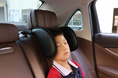 Soft and comfortable skin-friendly leather car headrest neck pillow side support pillow waist support for adults and children 