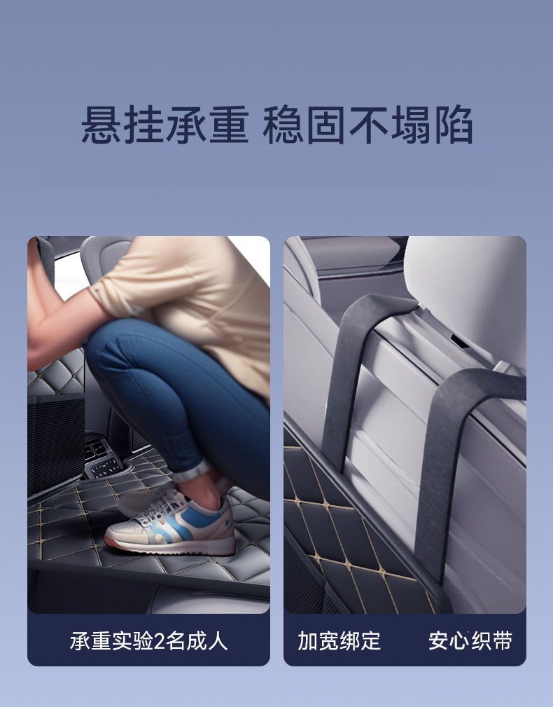 Car mattress for travel, self-driving tours, foldable bed for sleeping in the back seat of the car, waterproof, multifunctional, portable