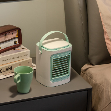 Cross-Border Spray Air Cooler Office Refrigeration Cooling Fan Home Desktop Small Water-Cooled Air Conditioning Fan Outdoor Humidification