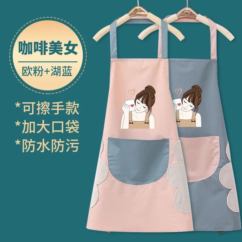 가죽 블루 + 가죽 핑크 여아용 두꺼운 손 닦기 모델