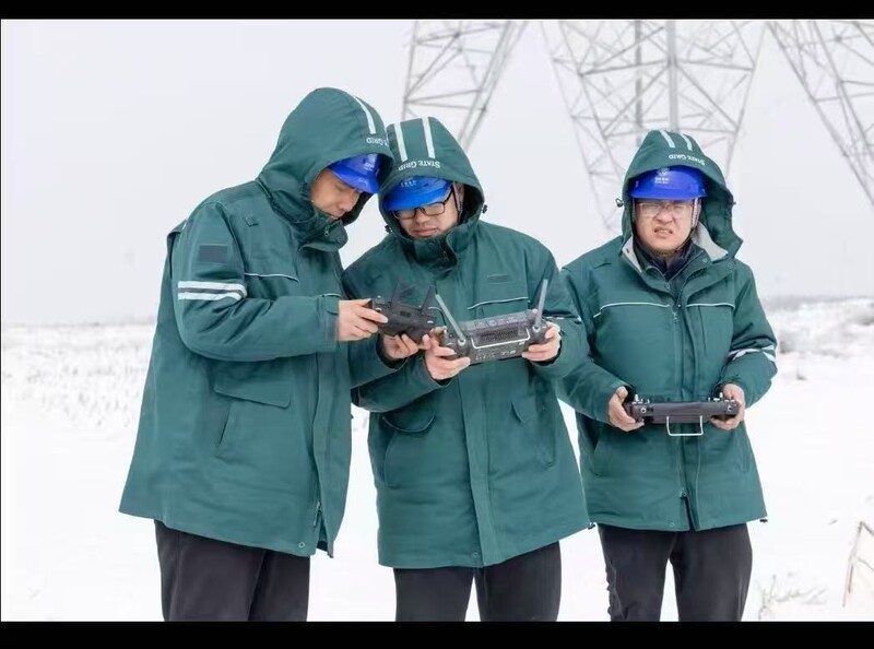 Winter New National Grid Workwear Cotton Jacket Substation Power Supply Company Electrician Workwear Cotton Jacket Electric Green