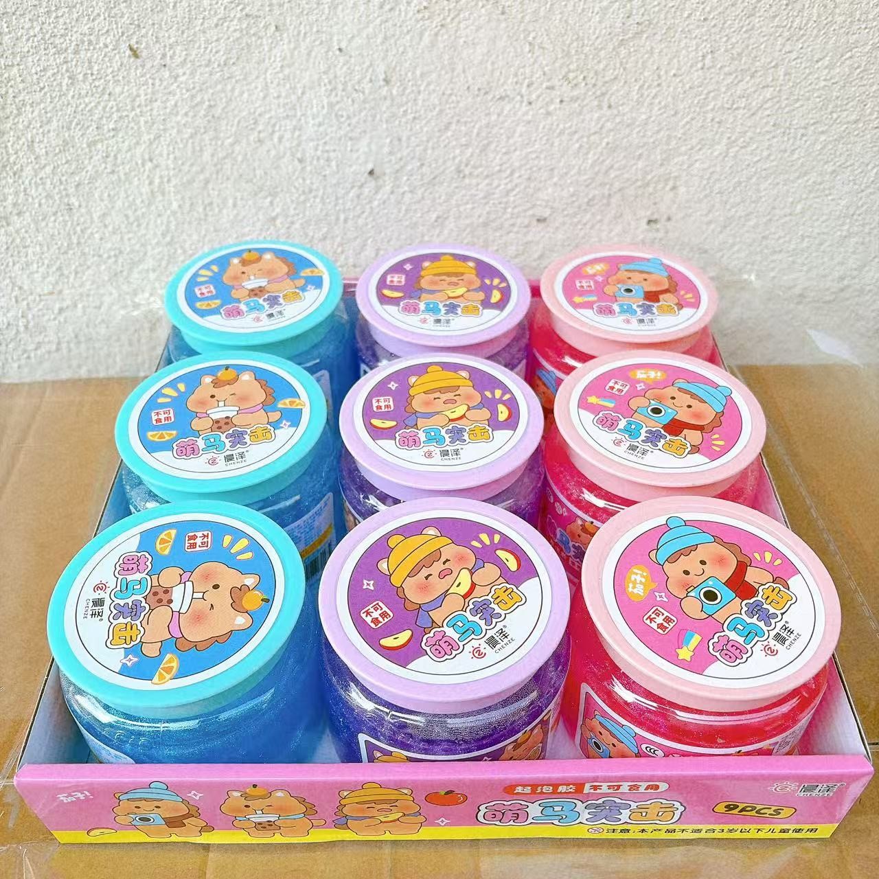 330 gramos de barro espumoso perlado alto color pegamento espumoso de barro de cristal de dibujos animados lotes de juguetes para niños