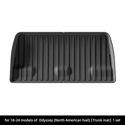 Car Rear Bucket Mat Trunk | Trunk Mat - 18-24-honda-odyssey-fuel-tank-mat-north-america-black