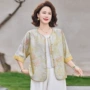 薄款新款宽松妈妈上衣