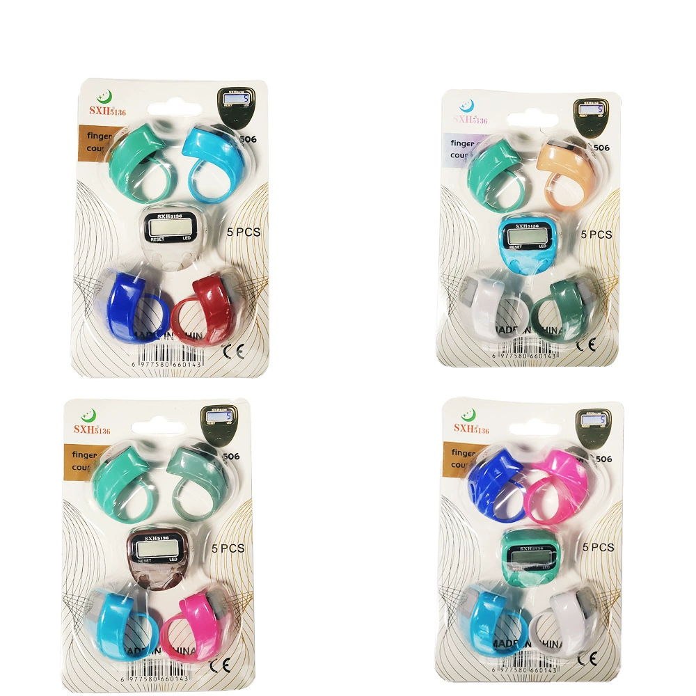 Счетчик электронный sxh5136, модель 506-5, с подсветкой, миниатюрный, с цифровым дисплеем, 5 штук в упаковке.