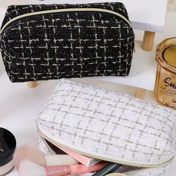 New Style Chanel-Inspired Series Portable Minimalist Large-Capacity Travel Toiletry Storage Makeup Bag
