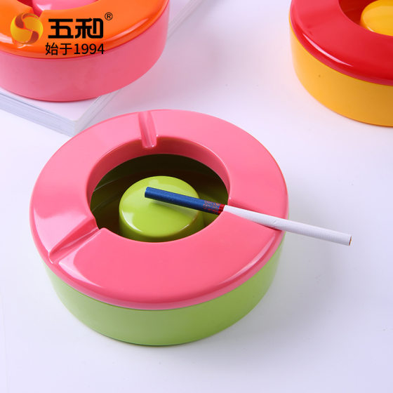 Ins Spherical Creative Distinctive Ashtray Household Commercial Ashtray with Lid Sealed Ashtray Windproof Anti-Fly Ash