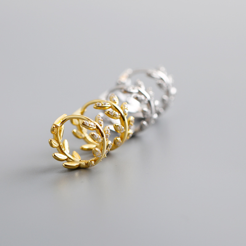 simple wickershaped leaf ear buckle wholesale Nihaojewelrypicture9