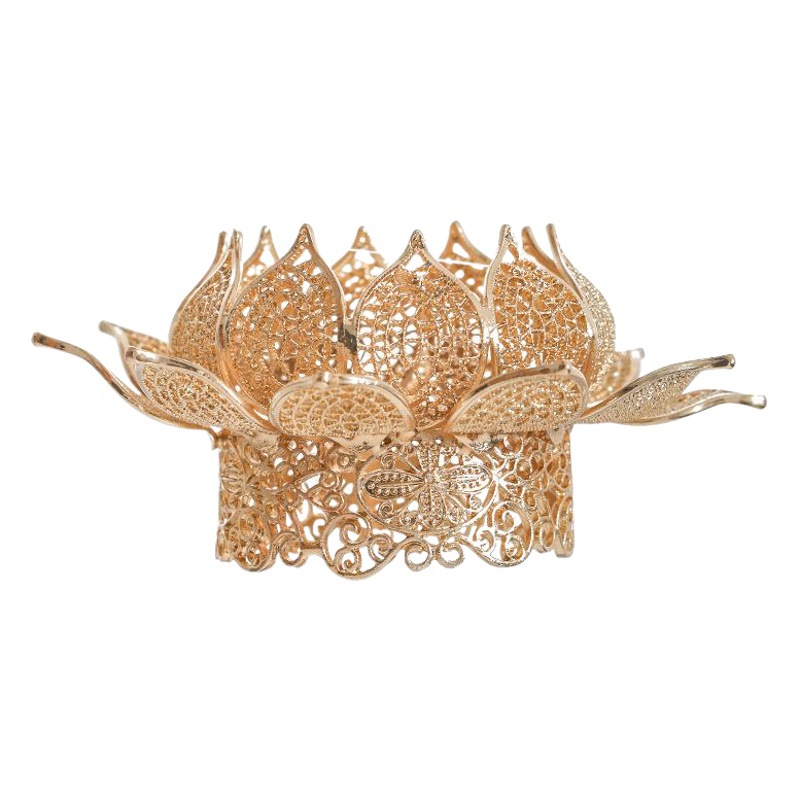 Han Dynasty Headdress Step Rocking Hair Crown Female Lotus Ancient Style Xiuhe Clothing Jewelry Ming Dynasty Accessories Song Dynasty Lotus Headdress Hair Accessories