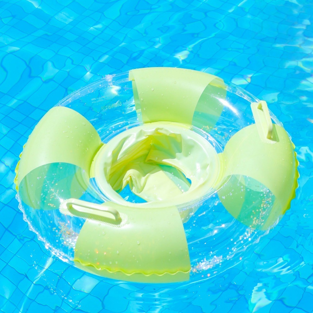 Piscina de viento minimalista círculo de natación de vacaciones círculo de natación para adultos niños sillón de piscina infinita para tomar fotos de diapositivas flotantes