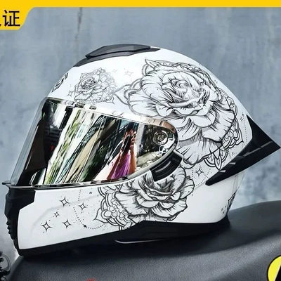 spoiler, Bluetooth slot, safety features, Dəbilqə (Kaska) aksesuarları - m-blooming-silver-plating