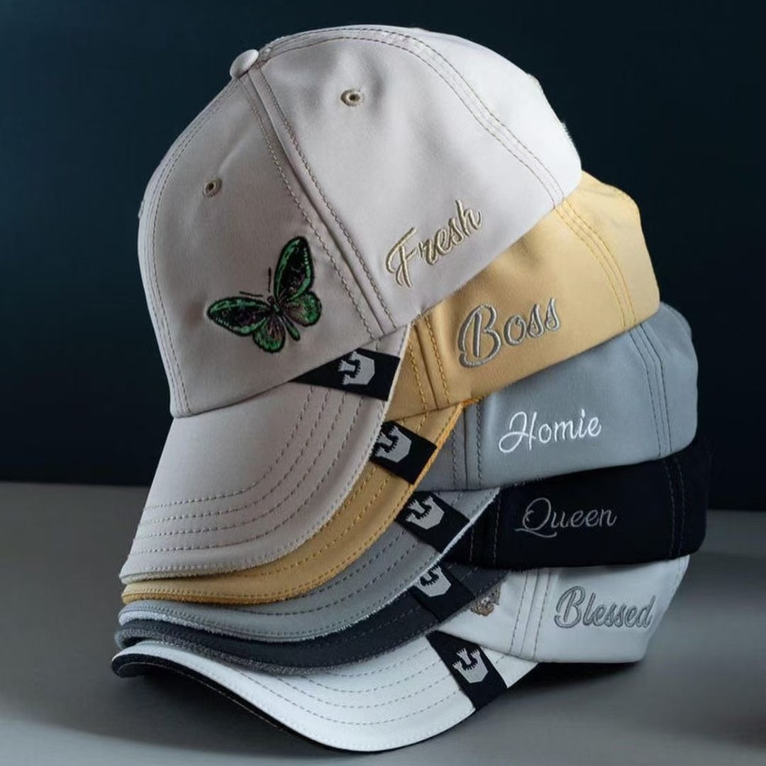 【外贸爆款】动物棒球帽卡通刺绣卡车司机帽布帽老鹰蜜蜂蝴蝶