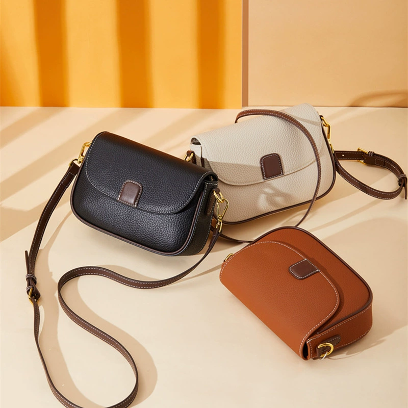 Leather small bag, shoulder bag, one-shoulder bag, 2023 collection, high-quality style, genuine leather