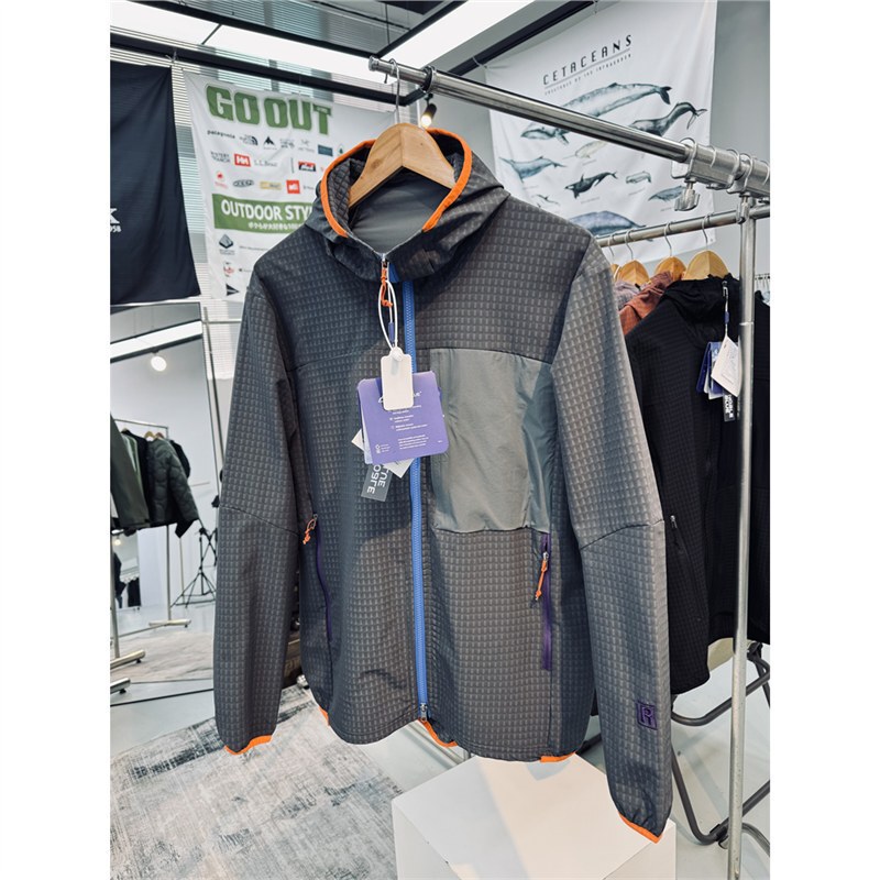P Tower Replacement Three-Dimensional Grid Velvet Temperature-Locking Breathable Unisex Outdoor Mountain Soft Shell Hooded Jacket