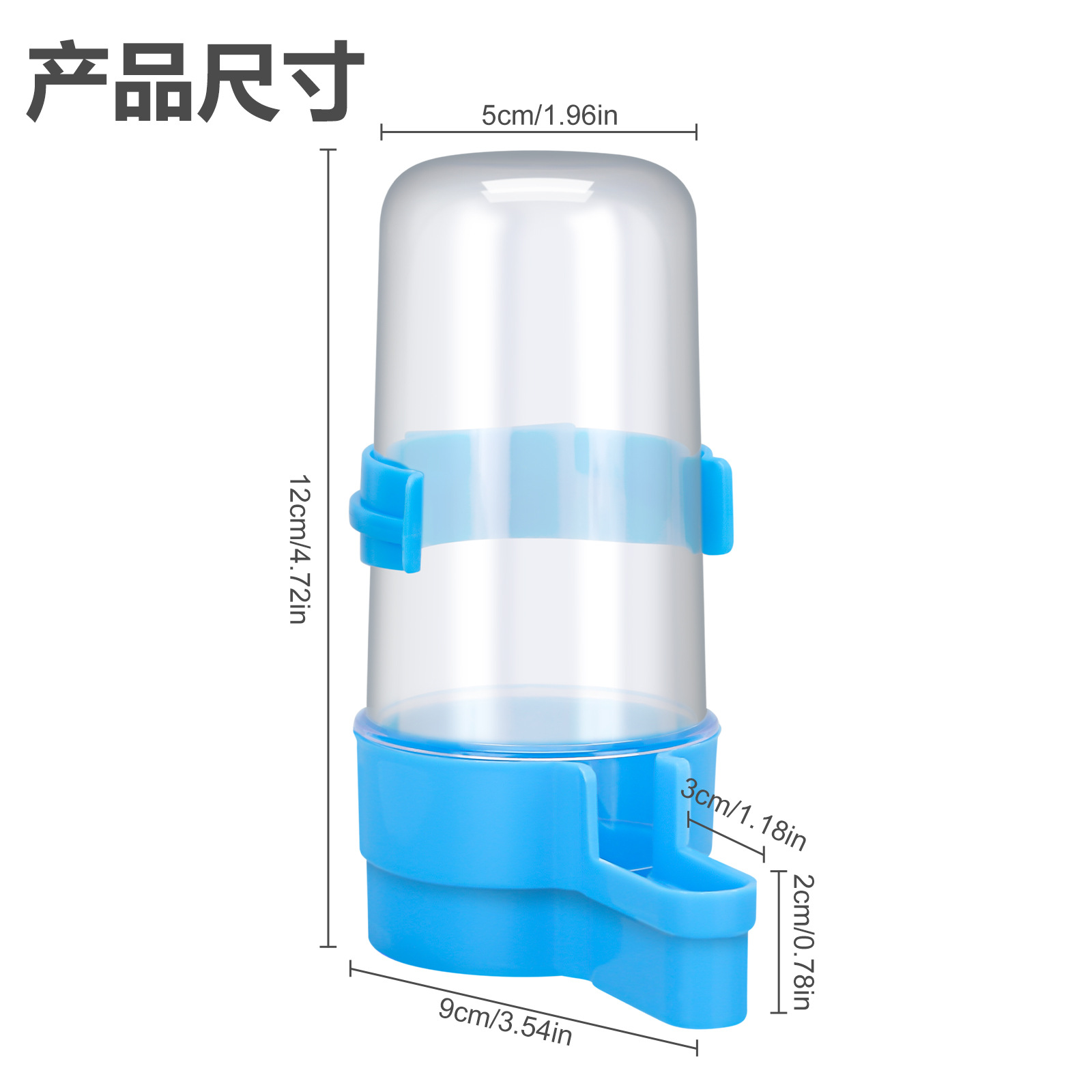 Large automatic drinking water maker for parrot birds Water feeding device Food jugs Birds Food box Bird cage Birds Water drinking device 2