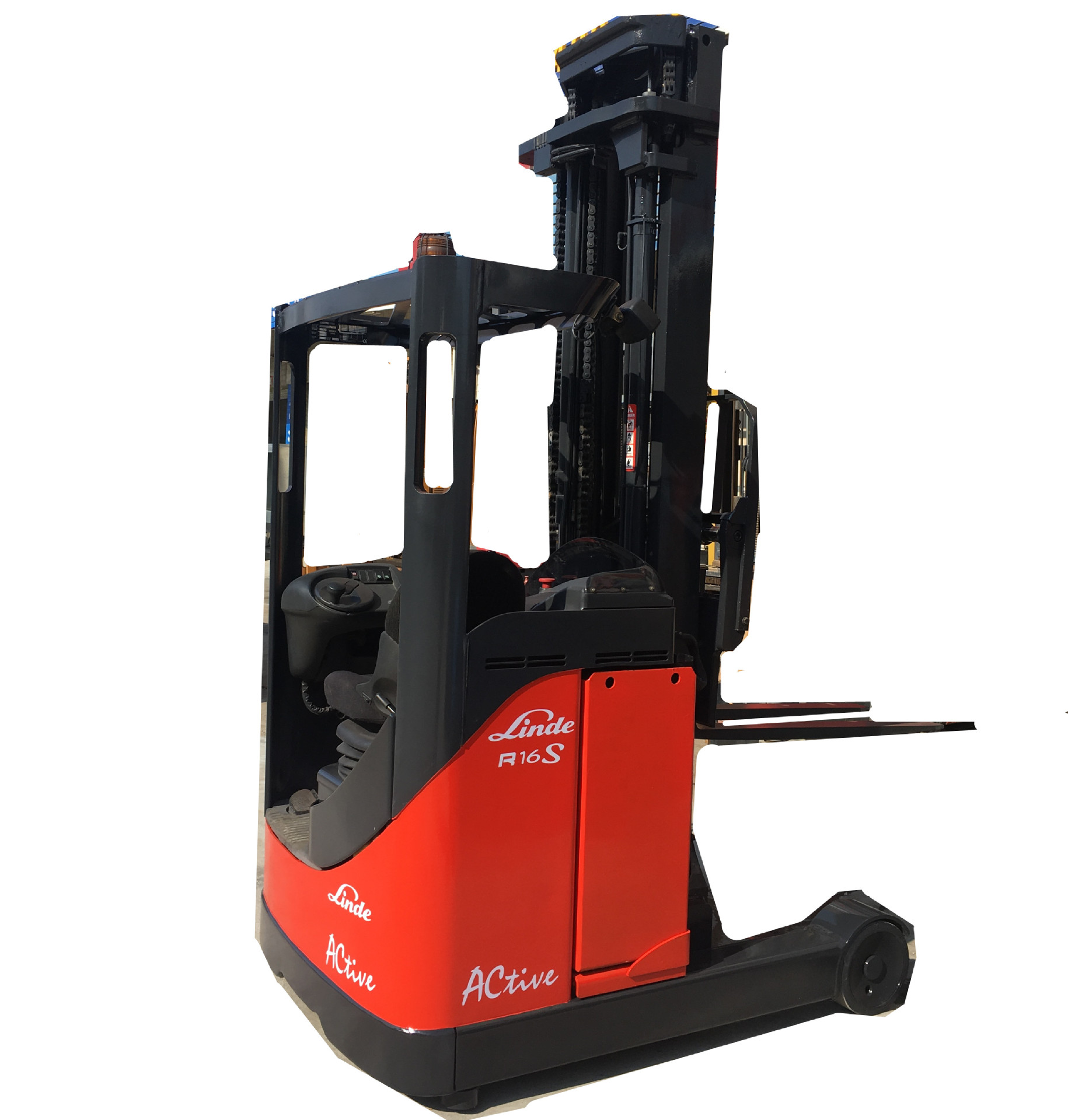 仓储高位货架电动叉车 6.8米林德侧坐前移式叉车 6.8米高位叉车