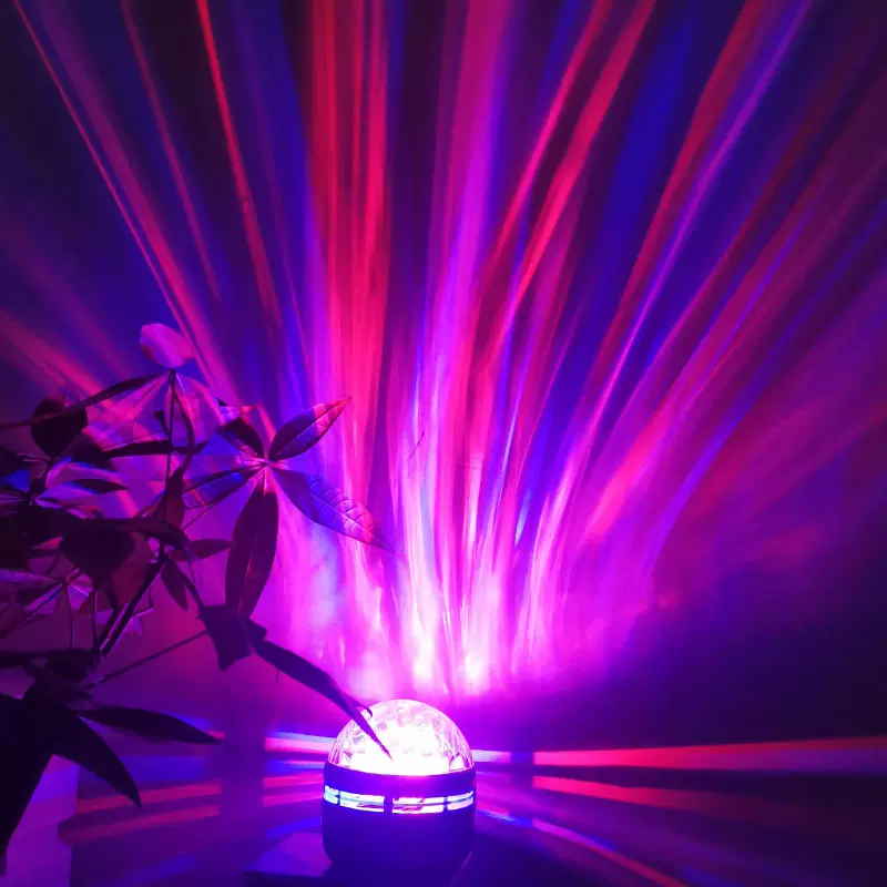 平台认证齐全北极光水纹灯投影灯USB圣诞礼品插电水波纹灯小夜灯