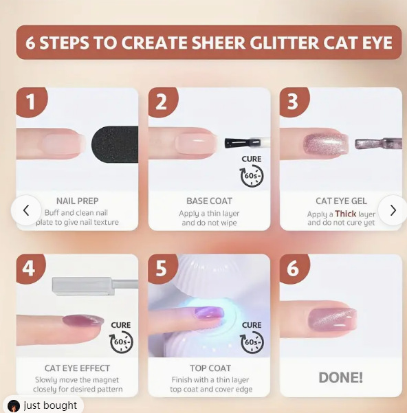 Autumn and Winter Brown Green Crystal cat eye Nail Polish glue 2023 new glass beads Crystal cat eye Nail Polish glue