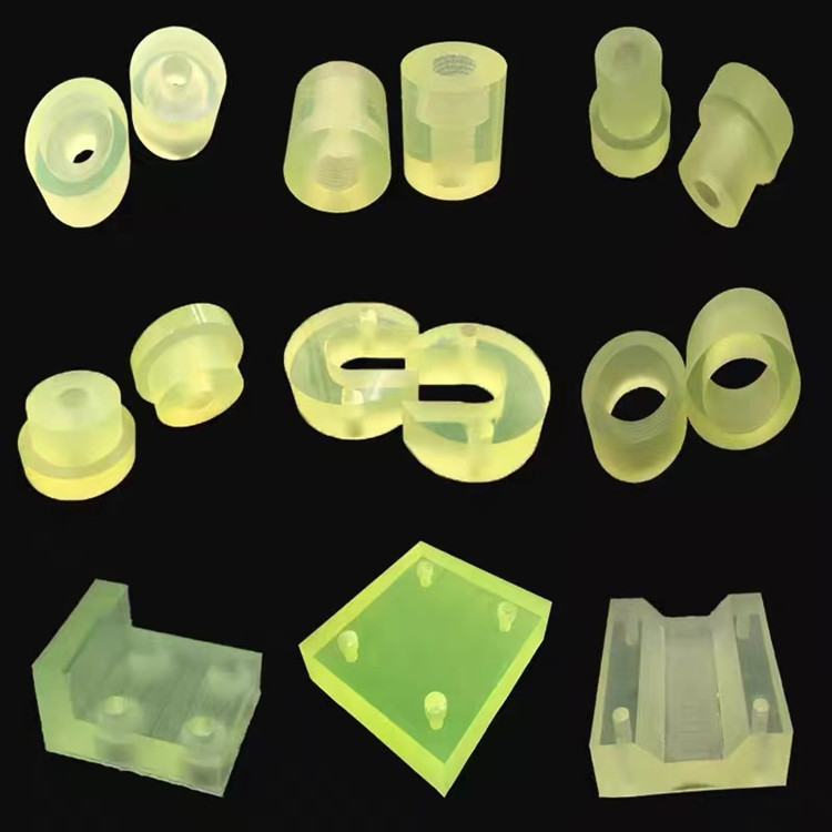 聚氨酯PU板加工垫片垫圈聚氨酯异形件优力胶板pu空心管透明实心棒