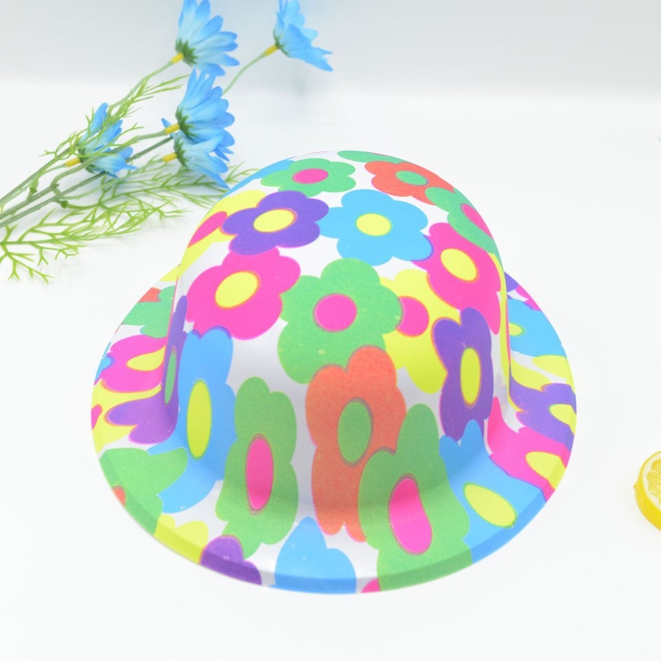 Sombrero Redondo Fluorescente para Niños de PVC para Fiestas image 3