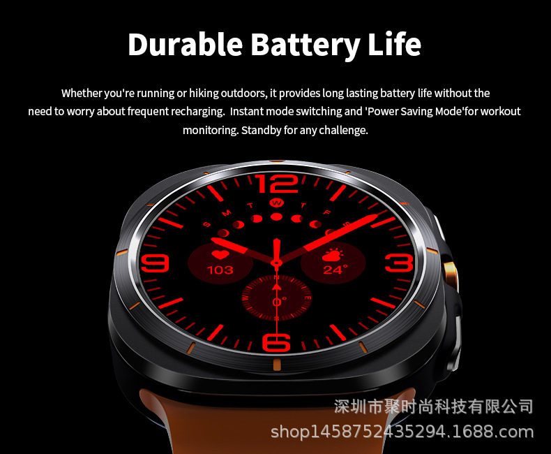 js watch7 ultra Bluetooth Call Smartwatch Voice Assistant Weather, Music Heart Rate, Blood Pressure Item Picture