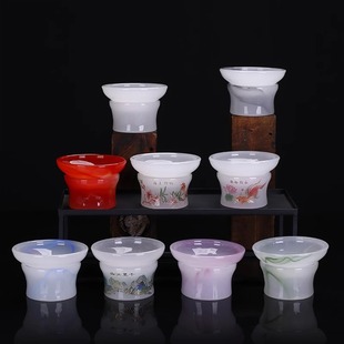 Glass Tea Strainer Kung Fu Tea Set Filter Tea Residue Filter Household Tea Filter Funnel Light Luxury High-End Tea Separator