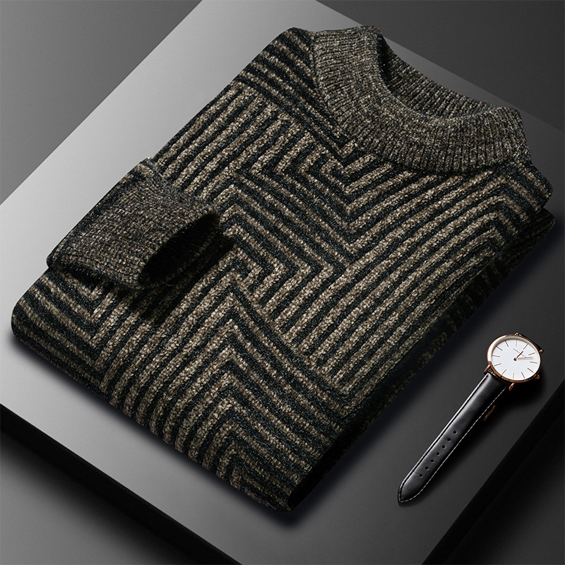 Demi-season knitted keep warm elastic sweater