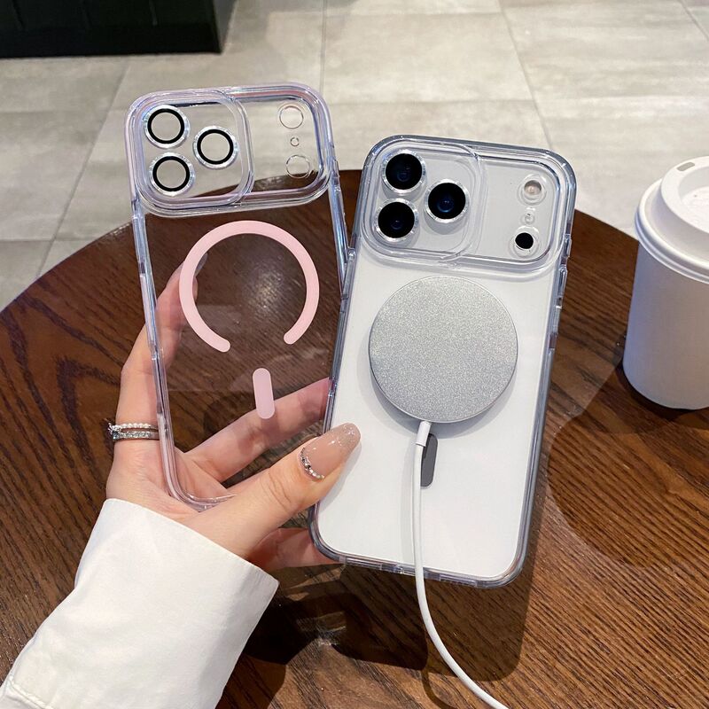 冰晶双色适用苹果17Promax磁吸手机壳iPhone17镜头精孔防摔保护套|undefined