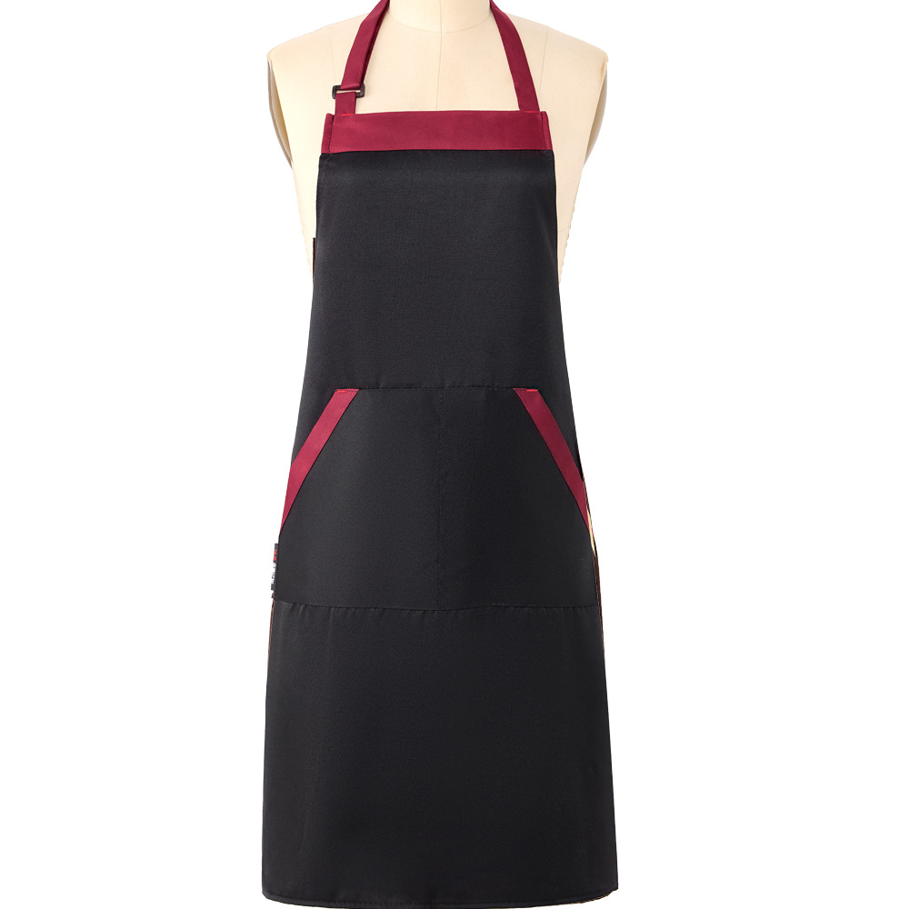 Chef delantal hotel restaurante cocina Chef ropa de trabajo delantal cafetería largo Halter antiincrustante delantal