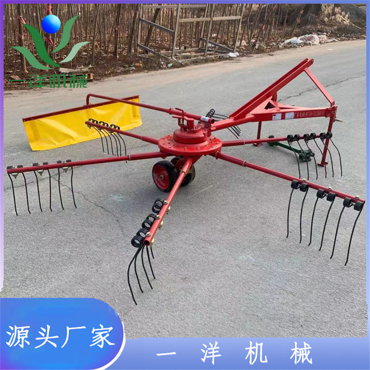 搂草机四轮拖拉机悬挂搂草耙子摊晒一体机厂家供应支持定收草机