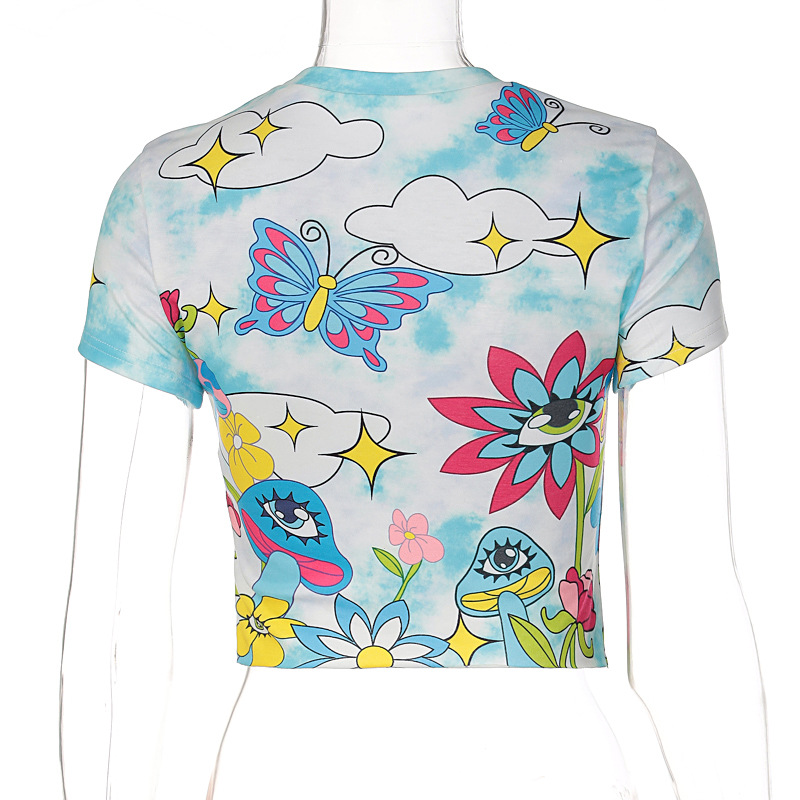 Printing Pattern Spring Season Wholesale Streetwear Printing Short Sleeve Printing T-Shirts
