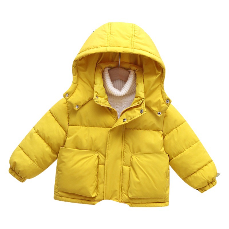 Nuevo 2023 ropa de invierno para niños estilo coreano chaqueta acolchada de algodón para niños y niñas chaqueta acolchada de algodón de Bolsillo grande engrosada chaqueta acolchada de algodón para niños