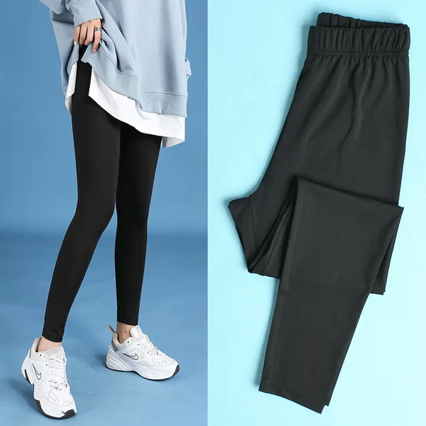 150kg Extra Fat Extra Large Women's Fat mm Extra Large Size Early Autumn High Elastic Leggings K6086